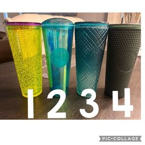 Authentic Starbucks cups. Barely used. Like new